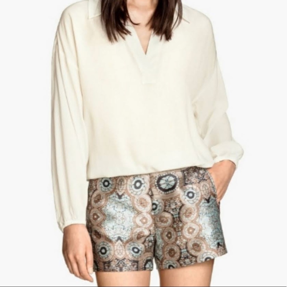NWT H&M Conscious Mosaic Jacquard Shorts